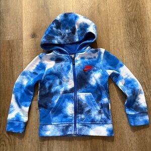 Nike Kids Tie-Dye Zip-Up Hoodie Size 2T